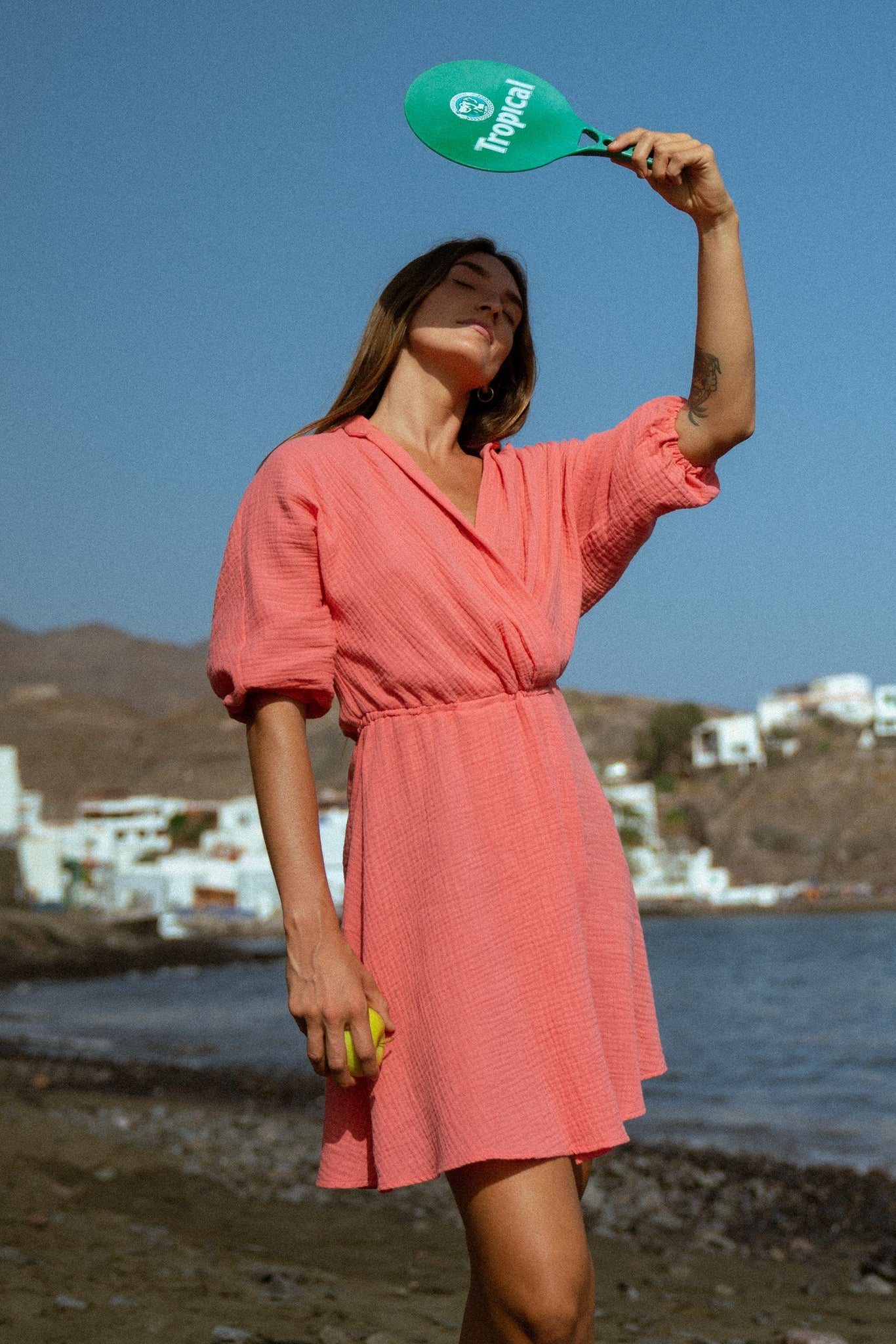 Santorini korálové šaty