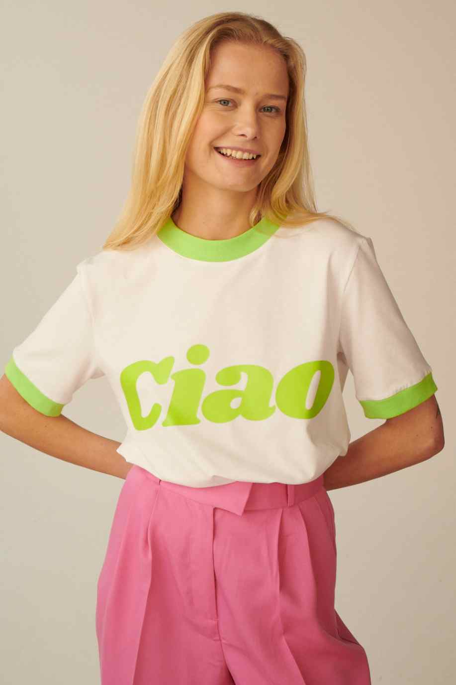 CIAO SUNDAY zelené tričko