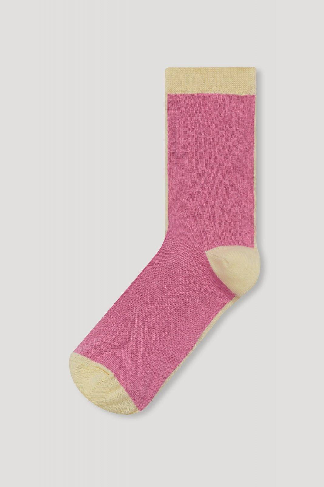 COLOR BLOCK SOCKS - Red - Les Goodies 